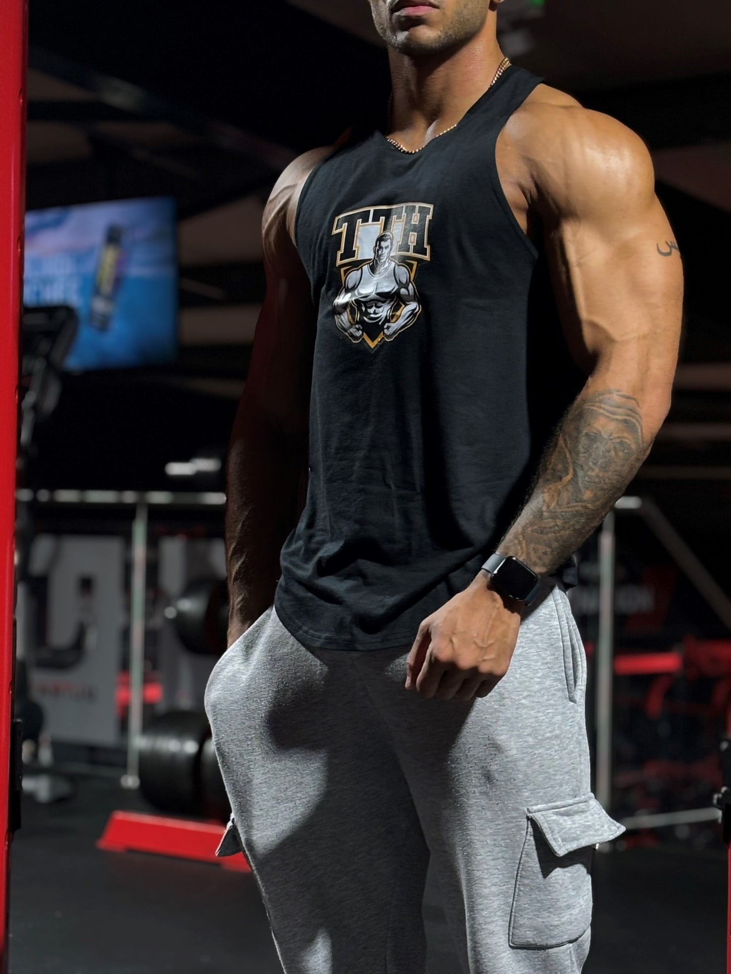 Black Tank Top Hustler Vest