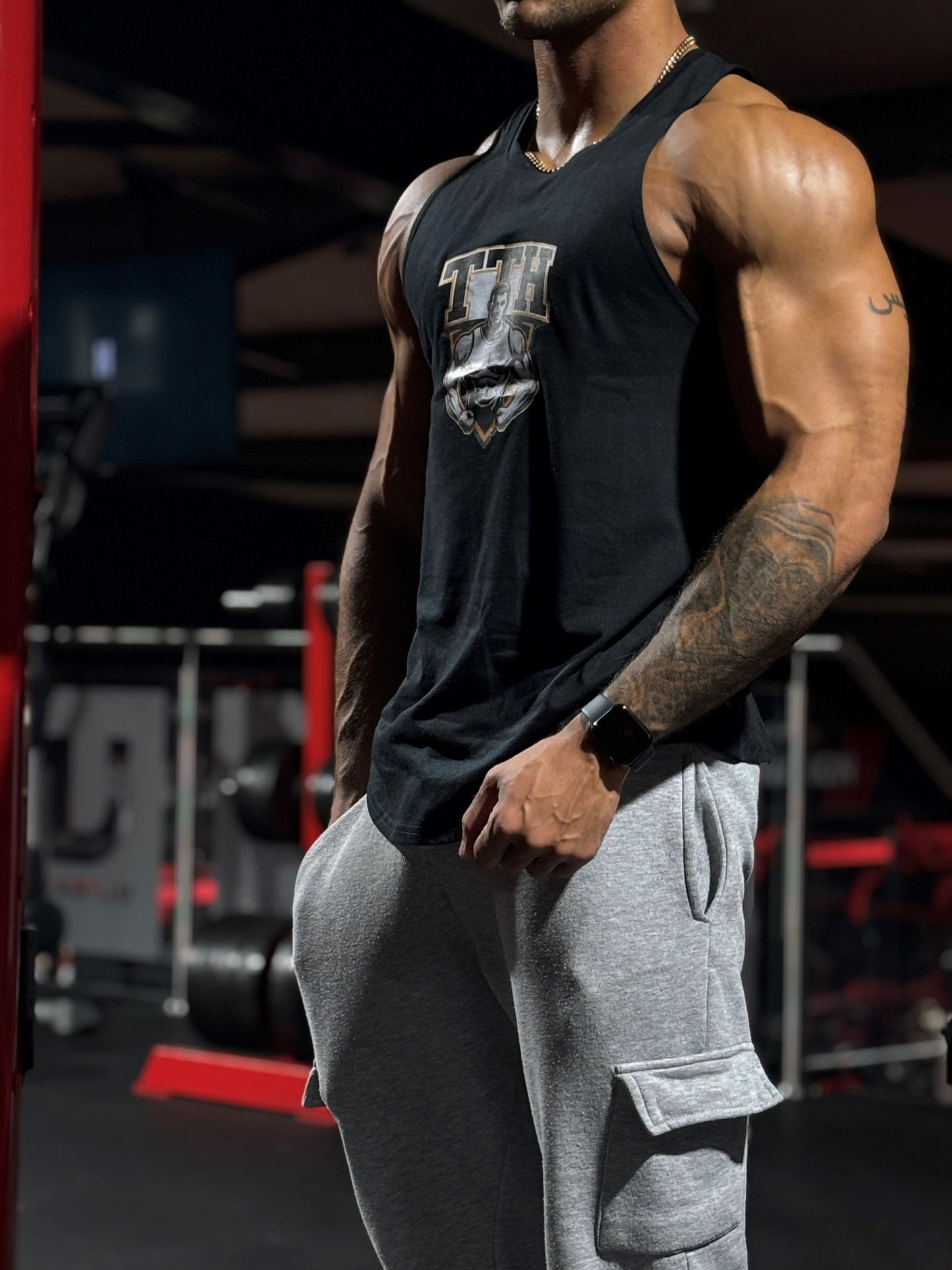 Black Tank Top Hustler Vest