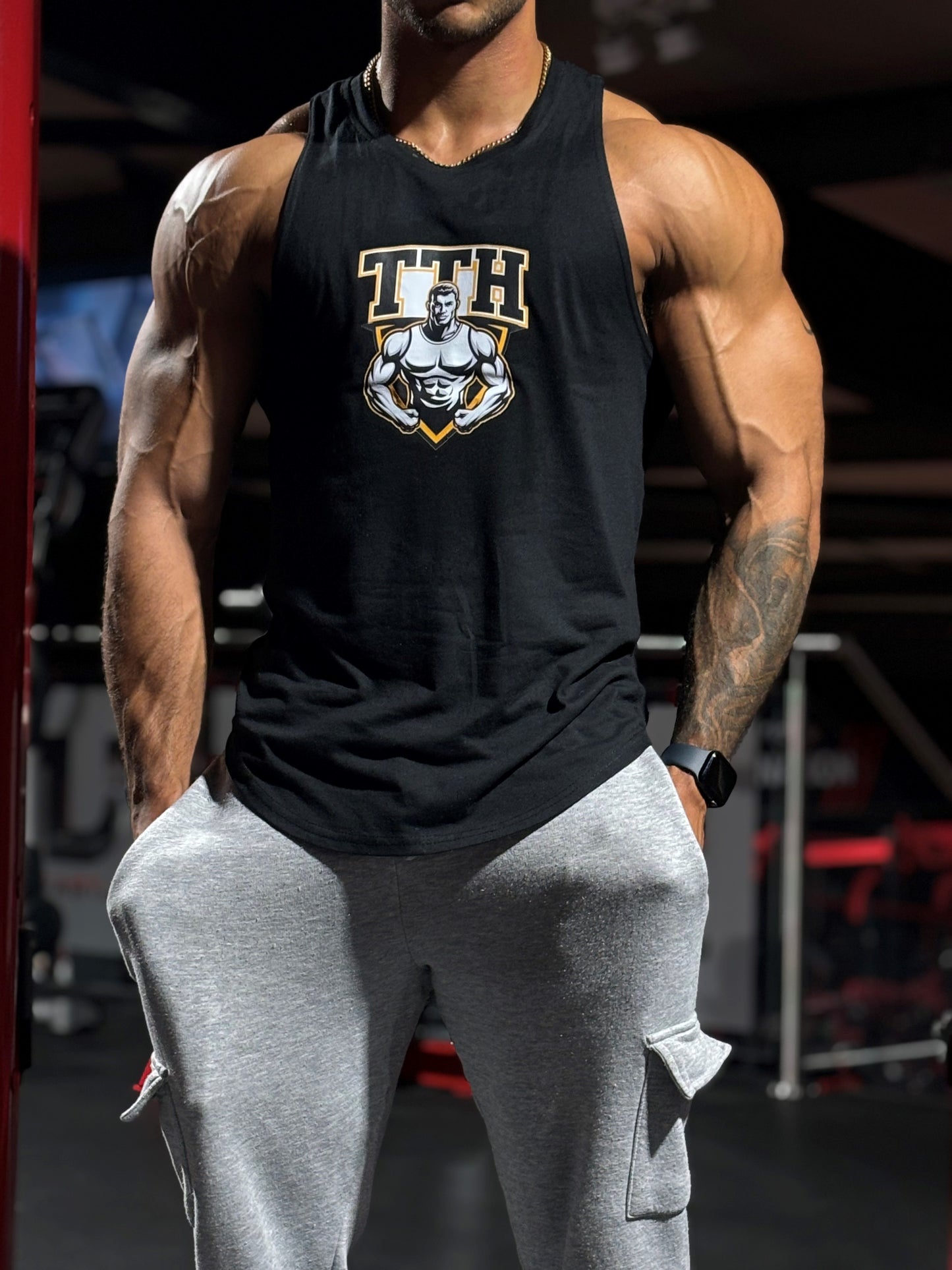 Black Tank Top Hustler Vest