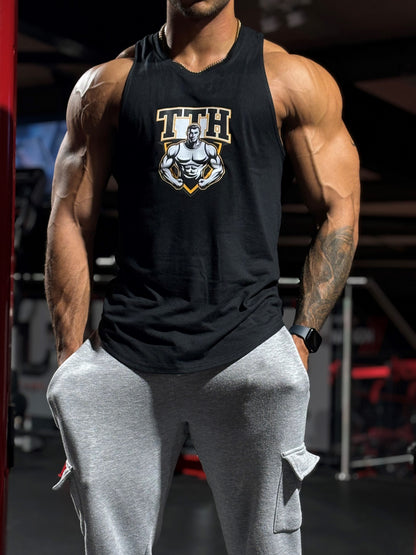 Black Tank Top Hustler Vest